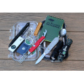 2020 New Camping 10 in 1 Survival Kit,  Outdoor Emergency Camping Gear Kit with Tactical Pen Pliers Notebook Waterproof case